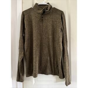 StS Ranchwear Western Sweatshirt Mens Quarter Zip Chocolate STS2113